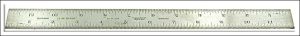 Lufkin 83W 12" Tempered Rule Shrink 11-32 To Foot.