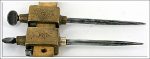 Monster Brass Trammels, 9 1/2" Long With Keepers.
