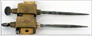 Monster Brass Trammels, 9 1/2" Long With Keepers.