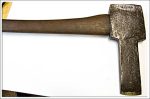 T.Bale Mortise Axe With Good Handle, 1 7/8" Edge X 9" Long, Some Pitting.