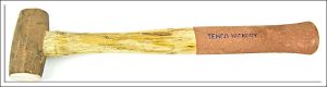 Tempo Brass Head Hammer With Hickory Handle, 2 1/8" Long X 1 1/8" Round.