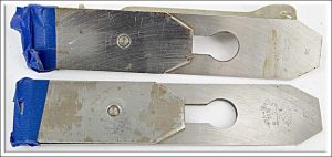 E C E 1 1/2" Plane Irons With Backing Iron, New Old .