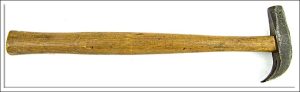 Small Tack Hammer, Good Handle, Maker Worn, 2 7/8" Long Head.