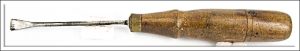 Addis Prize Medal Carving Chisel Short Bent Fishtail #21, 10Mm.