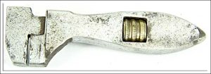 Vintage Wrench, 4" Long Maker Worn.