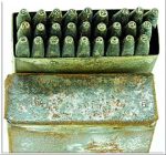 Letter Set In Metal Box, 3/16".