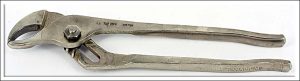 German Channel Lock Pliers, Curved Jaw.