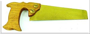 Miniature Saw With Brass Blade, 5" Blade.