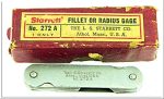 Starrett #272A Fillet/Radius Gage In The Box.
