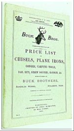 Buck Brothers Tool Catalogue #6 1890 Reprint V8562