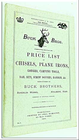 Buck Brothers Tool Catalogue #6 1890 Reprint V8562