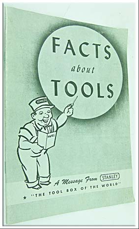 Stanley Facts About Tools Small Pamphlet, 32 Pages Reprint Mid West Tools, 164 X 232Mm.