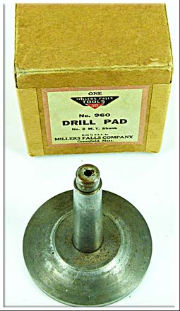 Millers Falls #960 Drill Pad #2 Morse Taper In The Box.