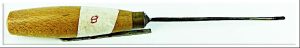 8 S J Addis England Carving Chisel #32, Spoon Gouge 3/32".