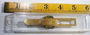Depth Gauge In Brass Spring Loaded Coving 1" Travel.