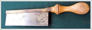 Handy Brand Brass Back Saw, 5" Blade, Engraved On Blade, 16 Tpi.