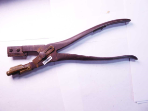 Vintage button hole pliers