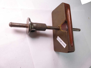 Vintage timber and brass scribe