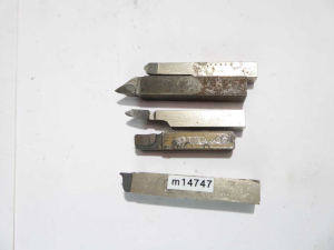 Lathe carbide tip tooling, 5 assorted, 60mm long