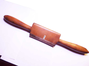 Vintage brace and timber leather creasing tool, the timber is amazing, 18"