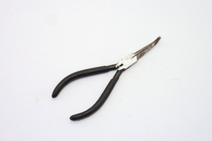 Curved Fine Nose Pliers, Owners Marks, 5" Long