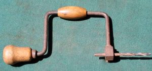 Miniature Hand Brace, Good Wood, No Maker.