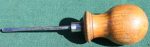 Wood Handle Screwdriver 6", No Maker, Very Nice Handle.