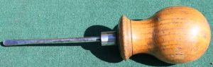 Wood Handle Screwdriver 6", No Maker, Very Nice Handle.