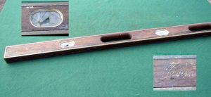 Long Fully Brass Bound Level. 1 Cover Is Cracked And 1 Vile Needs Replacing. Hard To Get These Brass Bound Levels.