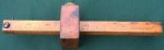 Stanley #65 Marking Gauge Type 1, Boxwood, Pat On Stem Aug 5, 1873, Pat On Sqr Oct 22, 1872.