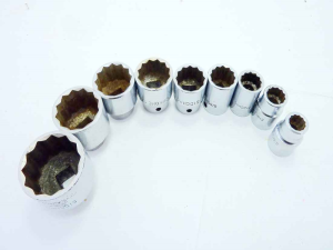 Sidchrome 9 Piece Socket Set, 1/2" Drive 3/4"5/8"9/16"1/2"7/16"3/8"5/16"1/4"3/16"