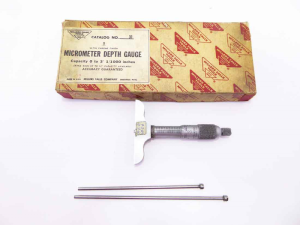 Millers Falls USA No31 depth micrometer 0 -3", iob