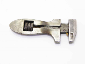 Vintage Mini 3" wrench, marked steel only