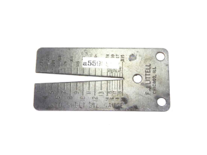 F J Littlell USA sheet metal gauge