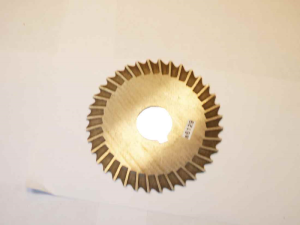 Slitting Saw, tungsten tip, 3 3 3/4" round
