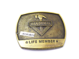 Handiman Brass  Belt Buckle