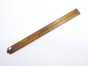 Lufkin 781 24" brass bound boxwood 4 fold rule