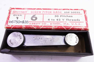 Starrett #6 pitch gauge iob, 4 -42