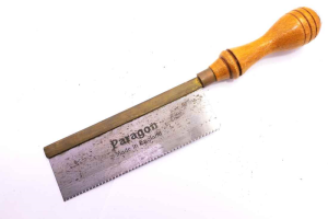 Paragon England 6" brass back dovetail saw