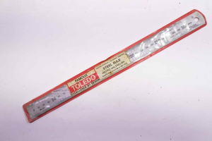 Toledo 300mm/12" steel rule iob