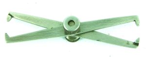 Miniature Double Caliper, Maker Worn, 3".