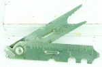 G.M.Z. N.Y. Pat Applied Pocket Tool, Rule, Screwdriver, Opener, Wrench.