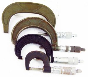 Micrometer Set, 3-4" Craftsman Usa, 2-3" Craftsman Usa, 1-2" Powercraft Usa, 0-1" W M Welch Usa, These Are All Working Well.
