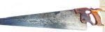 Warranted Superior, 26" 7 Points Handsaw, This Is Pre 1900 With Finger Grip Handle.