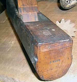 Vintage Gutter Plane, 15 X 2 5/8" Wide, Nice Plane, Look At Photo 4 For Repair In Handle But Solid.