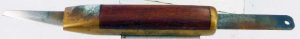 Timber And Brass Marking Knife.