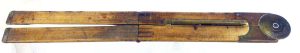 J Rabone & Sons #1120 Boxwood Rule With Built In Level, Very Early Model, Owners Name In Brass.