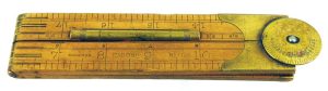 Rabone #1120 Boxwood Rule With Built In Level, 12" 4 Fold.