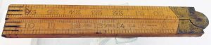 Sybren Holland 12" Boxwood 4 Fold Rule, Nice.