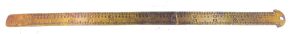 Sterling Type Guage Rule, 12", Solid Brass.